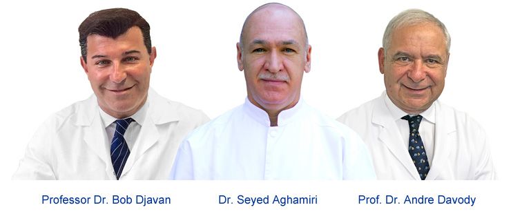 Dr. Seyed Aghamiri, Prof. Dr. Bob Djavan, Prof. Dr. Andre Davody