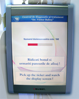 Display cu informatia despre bonul pentru serviciul solicitat.