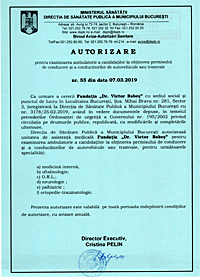 Autorizare examinare candidati permis conducere autovehicule tramvaie