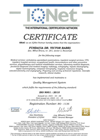 Certificat IQNet Management calitate
