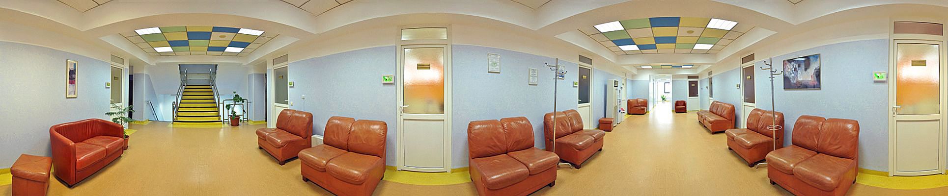 Tur virtual hol cabinete medicale etajul 1 Centrul Victor Babes
